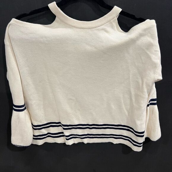 COPY - EUC Anthro knitted and knotted off the shoulder sweater with bell sleeve… - Picture 2 of 2